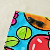 Serviette De Plage Conception Motif fruitée (En situation)