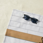 Serviette De Plage Conception personnalisable de joueur de basket (En situation)