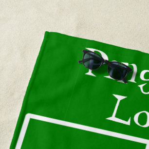 Serviette De Plage Conception personnalisée de tennis de table