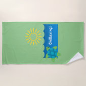 Serviette De Plage Conception pour le refroidissement des tortues - S (Devant)