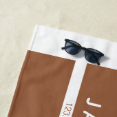 Serviette De Plage Conception professionnelle moderne et minimale | B (En situation)