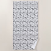Serviette De Plage conception sèche Quinze (Devant)