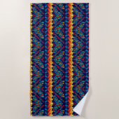 Serviette De Plage Conception tordue d'abrégé sur formes (Devant)