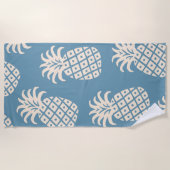 Serviette De Plage Conception tropicale de torsion d'ananas (Devant)