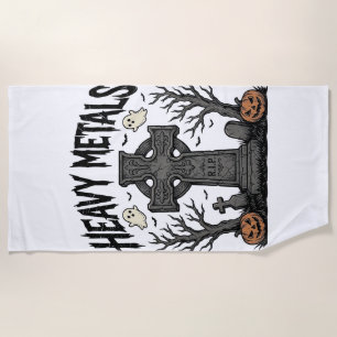 Serviette De Plage Conception vectorielle de cimetière Halloween de m