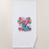 Serviette De Plage Conception vectorielle de poney mignon pour la fêt (Devant)