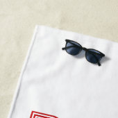 Serviette De Plage Conception vectorielle de typographie rétro de fie (En situation)