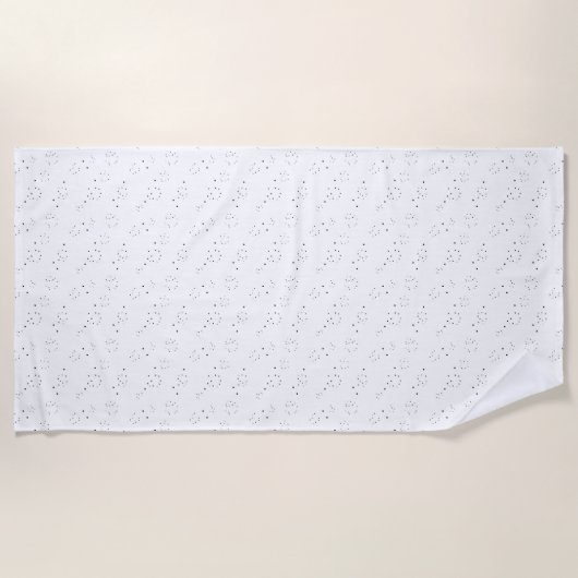 Serviette De Plage Conception Verticale Huit (Devant)