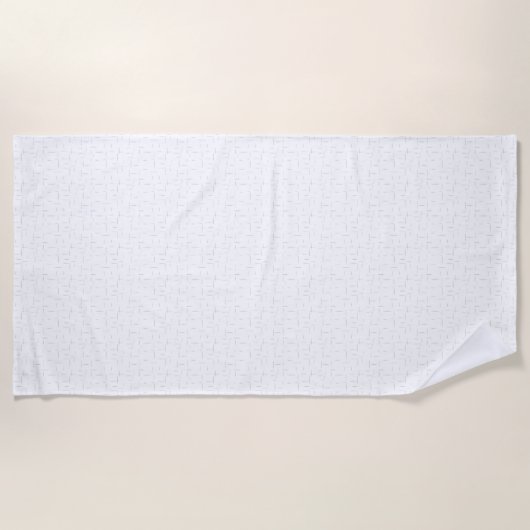 Serviette De Plage conception verticale trente-trois (Devant)