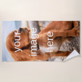 SERVIETTE DE PLAGE CONCEVEZ VOTRE PROPRE (Devant)