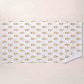 Serviette De Plage cône de crème glacée (Devant)