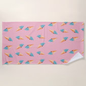 Serviette De Plage Cônes crème glacée Beach (Devant)