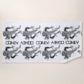Serviette de plage Coney (Devant)