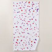 Serviette De Plage Confetti rose (Devant)