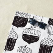Serviette De Plage Conflit de Doodle motif d'automne (En situation)