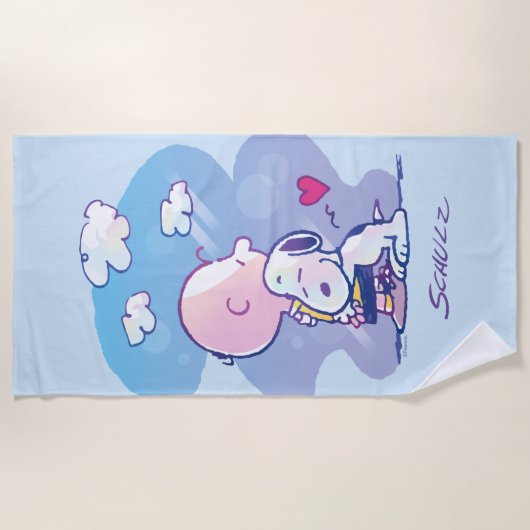 Serviette De Plage Confort et sécurité | Charlie & Snoopy Hug (Devant)