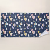 Serviette de plage confortable Rainy Day Motif (Devant)