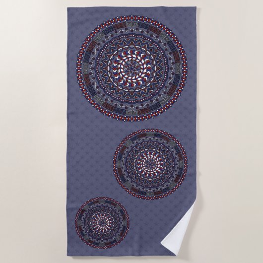 Serviette de plage Connected Independence Day (Devant)
