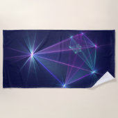 Serviette De Plage Constellation, Art Fractal Abstrait Fantastique (Devant)