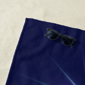 Serviette De Plage Constellation, Art Fractal Abstrait Fantastique (En situation)