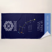 Serviette De Plage Constellation de l'hémisphère Nord Ursa mineure (Devant)
