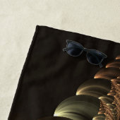 Serviette De Plage Construction d'Imaginaires Art Fractal Abstrait br (En situation)