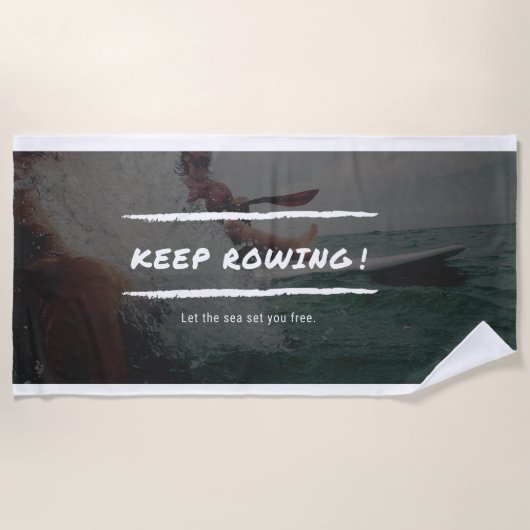 SERVIETTE DE PLAGE CONTINUER LA ROUTE (Devant)