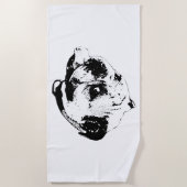 Serviette De Plage Contour Été Gras (Devant)