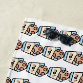 Serviette De Plage cookie de noël (En situation)