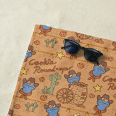 Serviette De Plage Cookie Monster | Motif de synthèse de cookies (En situation)