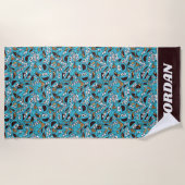 Serviette De Plage Cookie Monster | Nom Nom Nom Nom Motif (Devant)