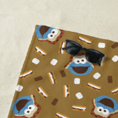 Serviette De Plage Cookie Monster S'mores Motif | Ajouter Votre Nom (En situation)