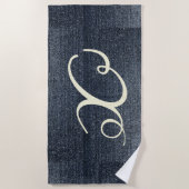 Serviette De Plage Cool Denim Look (Devant)