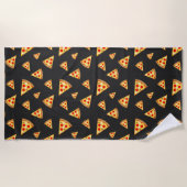 Serviette De Plage Cool et fun pizza tranches motif (Devant)