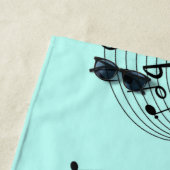 Serviette De Plage Cool Jazz Aqua (En situation)