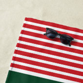 Serviette De Plage cool Noël Juillet tongs (En situation)