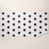 Serviette De Plage Cool Rainbow Eyes (Devant)
