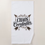 Serviette De Plage Coordonnateur de chaos (Devant)