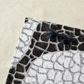 Serviette De Plage Copacabana Sidewalk Brazilian pattern (En situation)