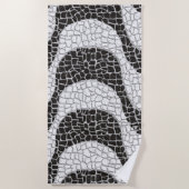 Serviette De Plage Copacabana Sidewalk Brazilian pattern (Devant)