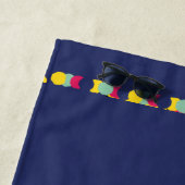 Serviette De Plage coque moderne design abstrait plage (En situation)