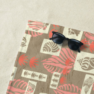 Serviette De Plage Coques sous-marines de Kua Bay Hawaiian - Coral