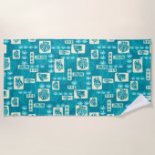 Serviette De Plage Coques sous-marines de Kua Bay Hawaiian - Turquois (Devant)