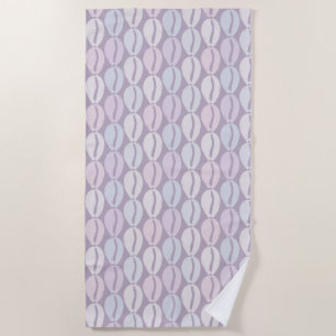 Serviette De Plage Coquillage de cowrie tropical motif floral hawaïen