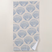 Serviette De Plage Coquillage esthétique (Devant)