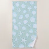 Serviette De Plage Coquillage et poisson-Starfish - Vibes d'été côtiè (Devant)