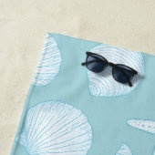 Serviette De Plage Coquillage et poisson-Starfish - Vibes d'été côtiè (En situation)