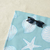 Serviette De Plage Coquillage et poisson-Starfish - Vibes d'été côtiè (En situation)