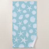 Serviette De Plage Coquillage et poisson-Starfish - Vibes d'été côtiè (Devant)