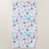 Serviette De Plage Coquillages (Devant)